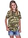 Kavio! Youth Camouflage Crew Neck Short Sleeve Tee Camo Army Green M