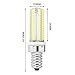 Rayhoo 2pcs E12 Base LED Bulb 104-SMD LEDs White Light 4 Watt AC 110V Lamps Equivalent to 30W Halogen Track Bulb Replacement LED Bulbs,6000-6500K, 300-320LM