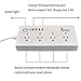 Xenon SO-301 Smart Power Strip, WiFi Surge Protector, 5-Feet 4-Outlet 4 USB, Multi-Socket Power Outlet Extension Cord, Remote Control via Smart Phone, Compatible with Alexa, Timing Function, White