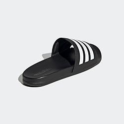 adidas Unisex Adilette Comfort Slides Sandal, Core