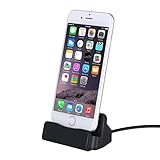 iPhone Stand Charger Dock Station,iPhone Desk Charging Dock,Phone Stand Station with Charger for iPhone 7/iPhone 6/6Plus/6s iPhone5/5Plus/5s/iPhone 8,Balck