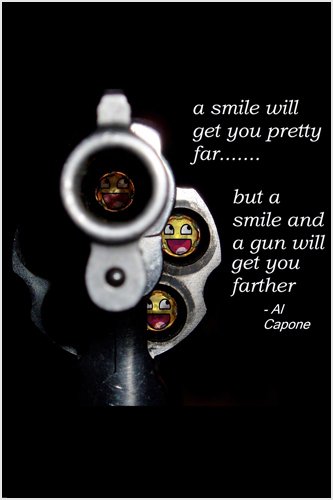 Amazonde Al Capone Zitat Poster Smiles Gangster Guns Erhalten Sie