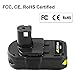 Moticett Replacement for Ryobi 18V Battery 3.6Ah Compatible with Ryobi 18 Volt Battery P102 P103 P104 P105 P107 P108 P109 Compatible with Ryobi 18V ONE+ Battery Cordless Power Tools 2-Pack