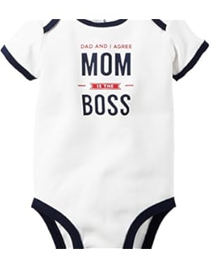 Carters Baby Clothing Outfit Boys Mom's The Boss Bodysuit