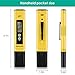 Digital PH Meter, PH Meter 0.01 PH High Accuracy Water Quality Tester with 0-14 PH Measurement Range for Household Drinking, Pool and Aquarium Water PH Tester Design with ATC (yellow)