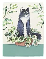 Punch Studio Houseplant Black Cat Pocket Notepad
