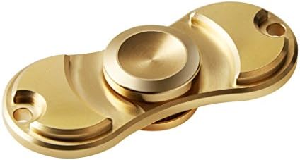 Jinghu Hand Spinner EDC Toys Brass with Durable NSK R188 Bearing Ultra Non-3D Printed Color Gold, Anxiety, Stress and Boredom