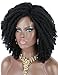 Kalyss 8 Inches Black Premium Synthetic Braidable Weaving Cuban Twist Hair Braids Wig Afro Kinky Braiding Twists Hair Wigs for Black Women,150% Density Full Thickness