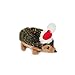 Zippy Paws - Holiday Hedgehog Plush Squeaky Dog Toy, Christmas Pet Gift - Small
