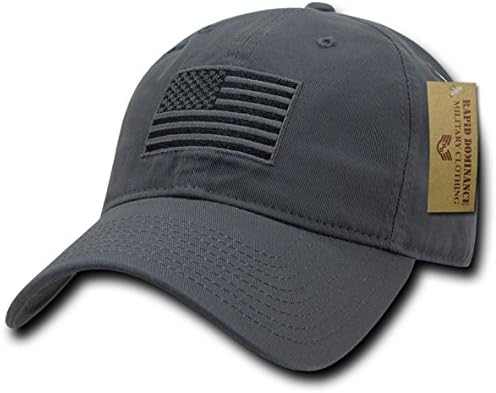 DS Men's Baseball Cap Vintage Mesh Trucker Hat US Flag Cap Hunting Camo Caps Unisex USA Flag - Dark Gray