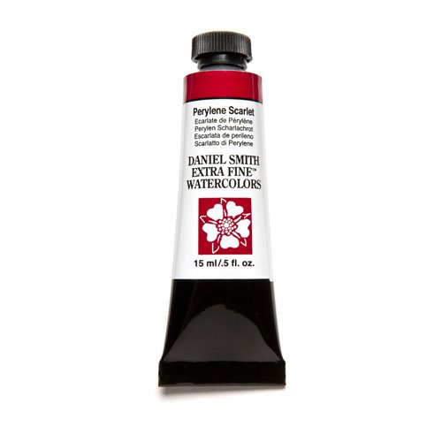DANIEL SMITH Extra Fine Watercolor 15ml Paint Tube, Perylene Scarlet