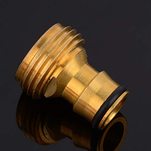 6 Pcs 3/4 Inch Hose Beak Quick Connect, Heavy Duty Water Hose Pipe Fitting Solid Brass Nozzle Connect for Plant Sprinkler Accessories Lawn Care