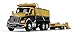 First Gear 1/50 Scale Diecast Collectible Yellow/Black/Yellow Kenworth T880 Dump Truck with Beavertail Trailer (50-3406)