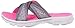 SKECHERS Performance Womens Go Walk Mellow Flip Flop,Charcoal/Hot Pink,8 M US