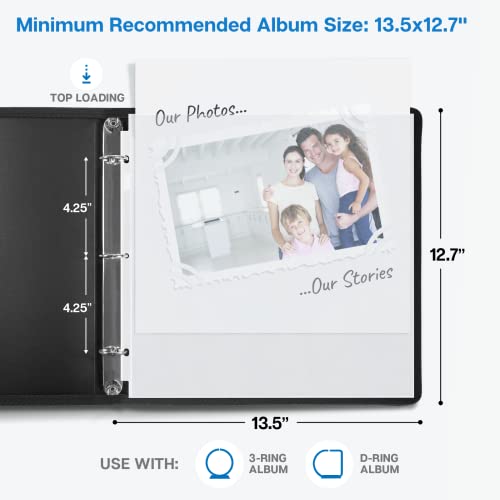 Dunwell Scrapbook Refill Pages 12x12 (50 Pack) Super Heavyweight