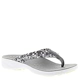Vionic Women's Hazel Arch Support Thong Sandal Charcoal 8 M US