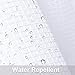 IDEALHOUSE White Tier Curtains,Waffle Woven Textured Short Window Curtain for Cafe,Bathroom,Kitchen & Kids Bedroom Rod Pocket Curtains (2 Panels, 30Inch Wide by 24Inch Long)
