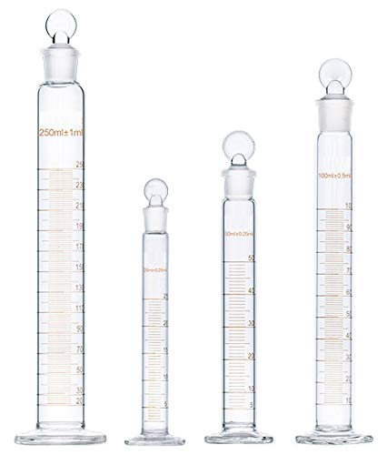 DONLAB DLA0250 Glass 250ml Graduated Cylinder with