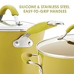 Rachael-Ray-16806-Cucina-Nonstick-Cookware-Pots-and-Pans-Set-12-Piece-Lemongrass-Green