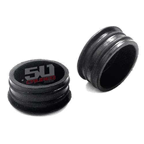 50 Caliber Black Plastic Roll Cage/Bumper Tubing End Cap Pipe Plugs - Fits 1.25" O.D. Round Tube - Pack of 10 [5363]