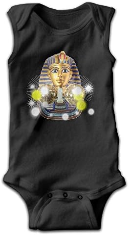 Unisex Infants Golden Mask Of Egyptian Disco Ball Funny Bodysuits Rompers Outfits 100% Cotton 3M Baby Shower Gifts