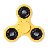 KASST Fidget Spinner Toy Stress Reducer,Hand Spinner Tri-Spinner Fidget Spinner Toy - Perfect For ADD, ADHD, Anxiety, and Autism Adult Children (yellow)