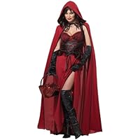 California Costumes Women's Dark Red Riding Hood Adult