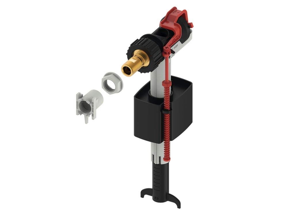 TECE 9820353 Filling Valve for Cistern Adjustable Filling Height Compact Low Noise Black