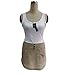 Mansy Women's Ladies Chiffon Long Top Blouse Summer Womens Sleeveless Mini Dress X-Large White
