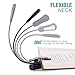 Vekkia Rechargeable 6 Warm LED Book-Light, 3000K Eye-Care Easy Clip on Lamp Reading in Bed, 3 Brightness, Up to 60 Hrs, 2.1 oz Light-weight. Perfect for Bookworms
