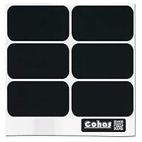 Cohas Chalkboard Labels in Large Rectangle Shape Includes No Marker and 42 Labels, Refill Kit, No Marker