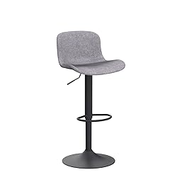 YOUTASTE Fabric Grey Bar Stools Set of