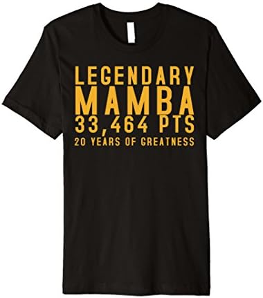 Men's Black Mamba Legendary Mamba Out Farewell Tribute Shirt XL Black
