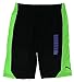 PUMA Youth Boys Lifestyle Athletic Short (Large 14/16, Black / Lime)
