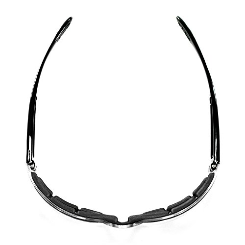 Bobster Shield Sport Sunglasses,Black Frame/Clear Lens,one size