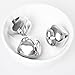 Pengxiaomei 1 Inch Craft Bells, Silver Jingle Bells Bulk for Christmas Festival Decorations (40 Pcs)