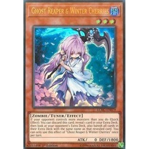 Amazon Com Yu Gi Oh Ghost Reaper Winter Cherries Lckc En079 Ultra Rare 1st Edition Legendary Collection Kaiba Mega Pack 1st Edition Toys Games
