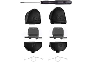 SZLG Full Set Buttons L1 R1 L2 R2 Trigger Buttons with Springs Screwdriver Replacement for Sony Dualshock 4 PS4 Slim JDS030 JDM-030 Game Controller