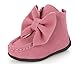Bumud Little Girl's Bow Suede Ankle Boot Winter Flat Shoes (Toddler/Little Kid)