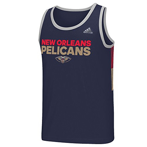NBA New Orleans Pelicans Men's Tip-Off Performance Tank Top, Large, Navy