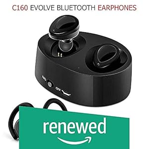 (Renewed) Chevron C160 Evolve Bluetooth Earphones with Mic (Black)