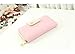 Augur Women's Multi-card Position Two Fold Purse Long Zipper Wallet Handbag handbag Pink