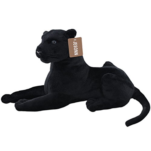 Jesonn® stuffed plush animal toy leopard,black,13.5&qu…