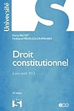 Droit constitutionnel. Pactet - 32e éd. by
