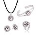 Ethiopian Jewelry White Gold Plated Habesha Wedding Five PCS African Jewelry Sets