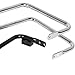 Chrome Saddle Bag Guard Rail Bracket For Harley Touring FLHR FLHT FLHTCUSE 97-08