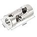 S SYDIEN 4 Pcs 6mm to 6mm Inner Bore Dia Rotatable Universal Joint Coupling Shaft Motor Connector for RC Robot Boat Car