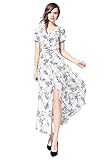 Joy EnvyLand Women Floral Button Up Cocktail Prom Party Garden Picnic Maxi Dress
