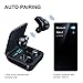 Wireless Earbuds Bluetooth 5.0 Headphones MOING TWS Built-in Mic Cordless Earphones for Android iPhone Stereo Sound 36H Playtime in-Ear Headset with LED Battery Display Charging Case-Black