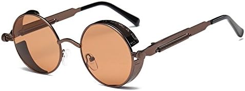 Metal Round Steampunk Sunglasses Men Women Fashion Glasses Designer Retro Frame Vintage Sunglasses UV400